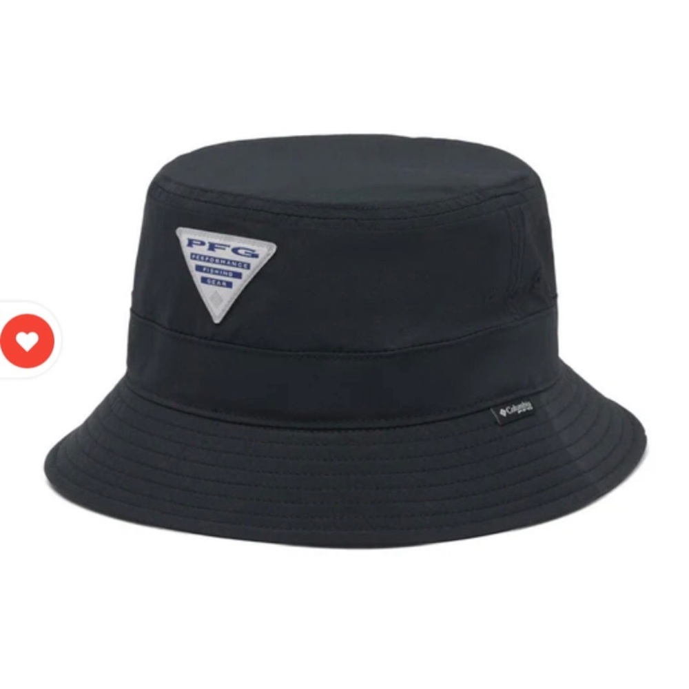 Columbia PFG Black Bucket Hat